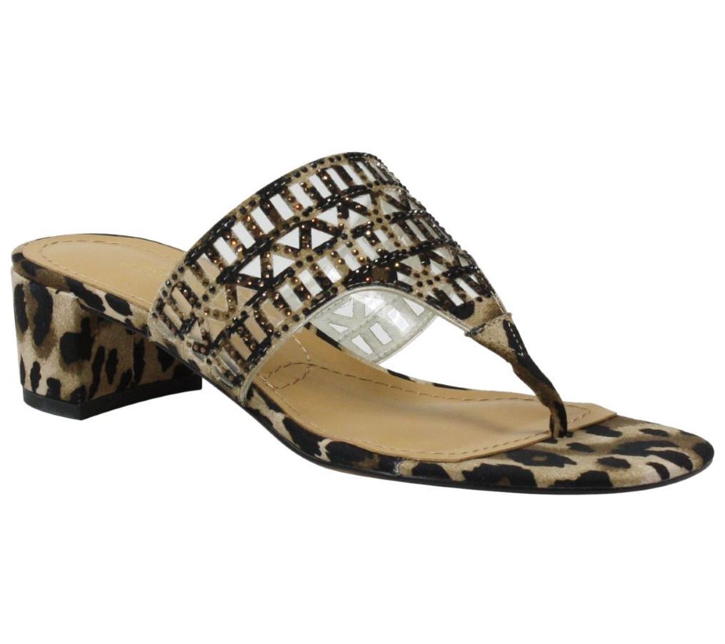 low heel thong sandals