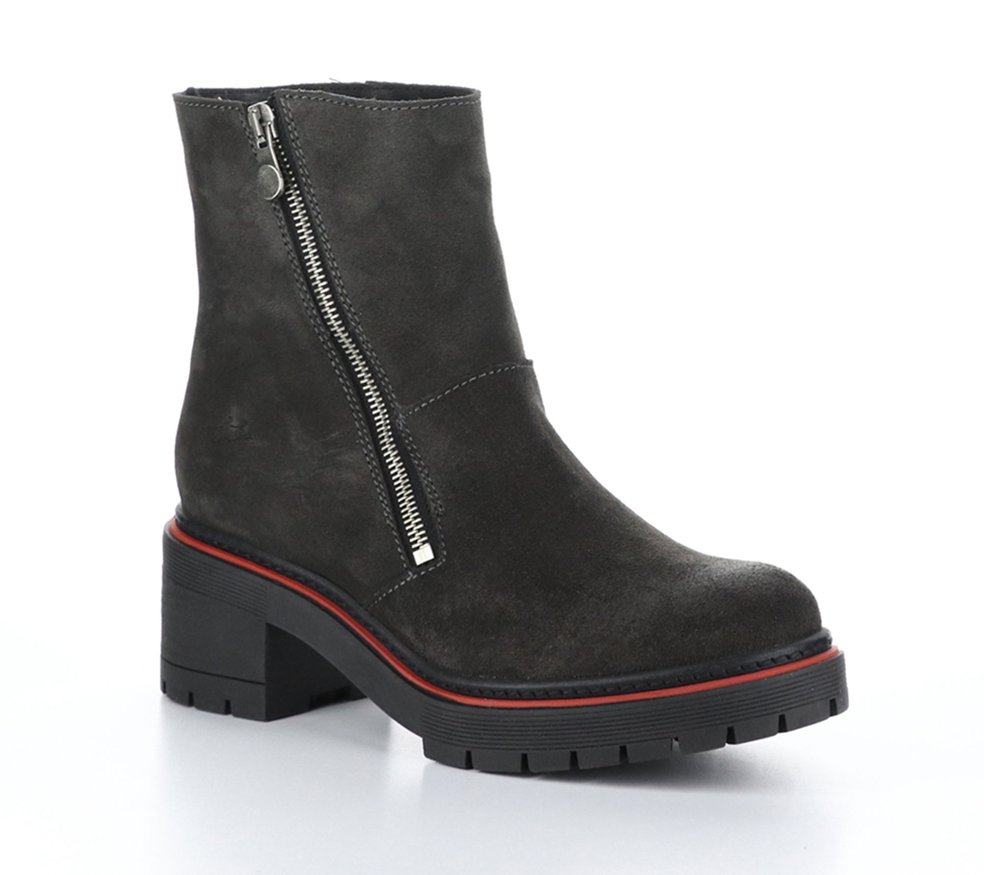 Bos. & Co. Suede, Side Zip Boots - Zap