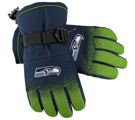 NFL Seattle Seahawks 2009 Sideline Player Winter Gloves — QVC.com