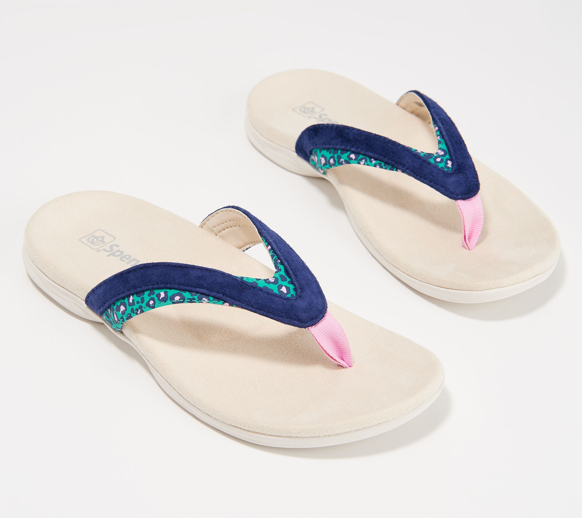 spenco flip flops qvc