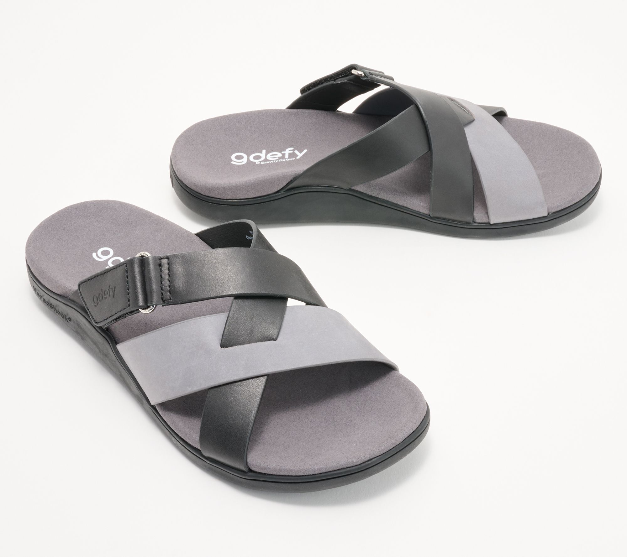 GDEFY VersoShock Orthotic Adjustable Slide Sandals - Lynor