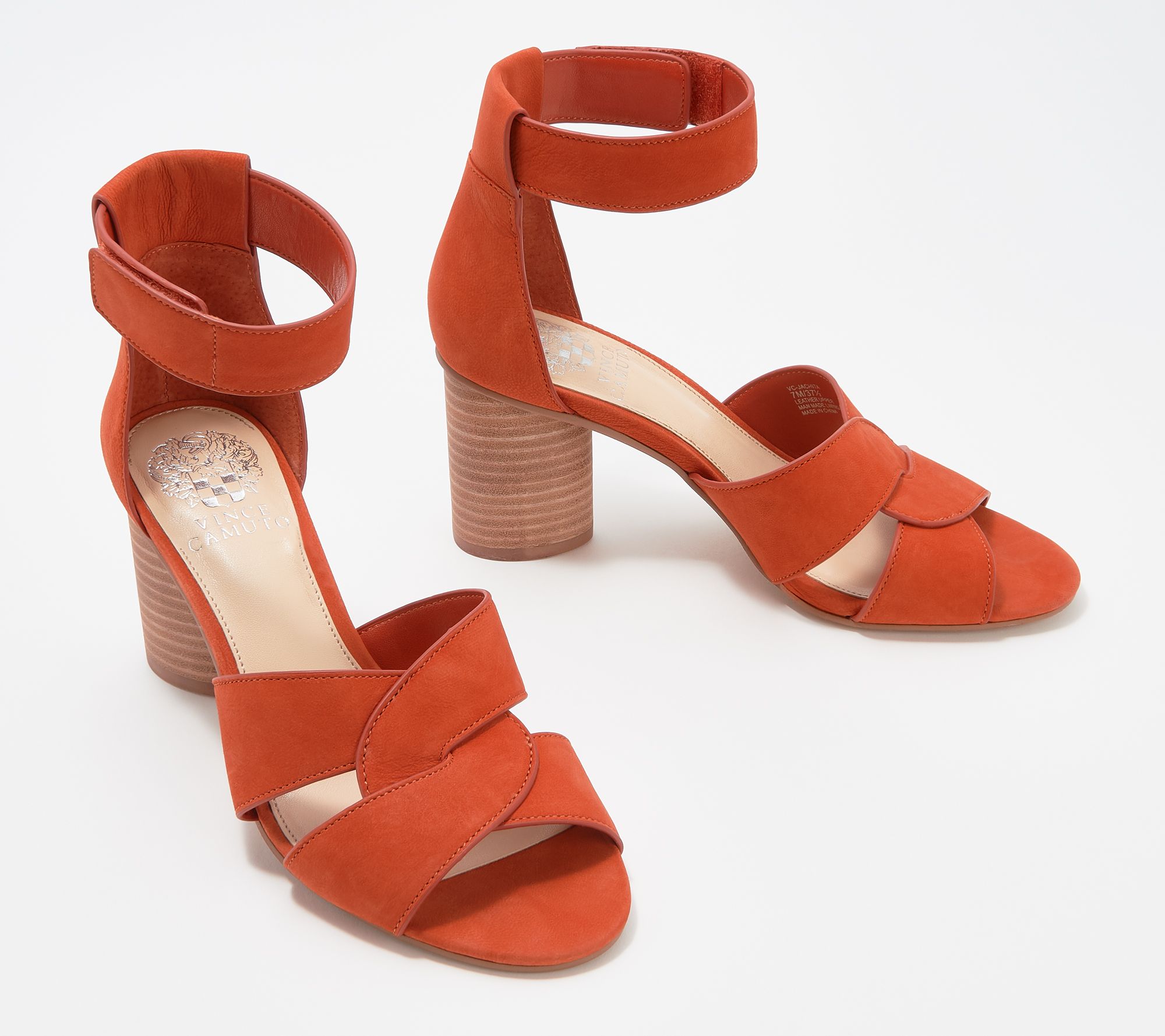 vince camuto orange heels