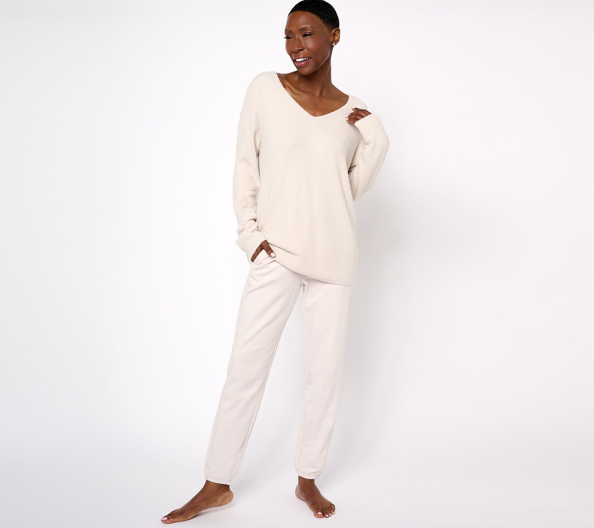 Barefoot Dreams Reg. CozyChic Lite Pullover & Lounge Pant Set