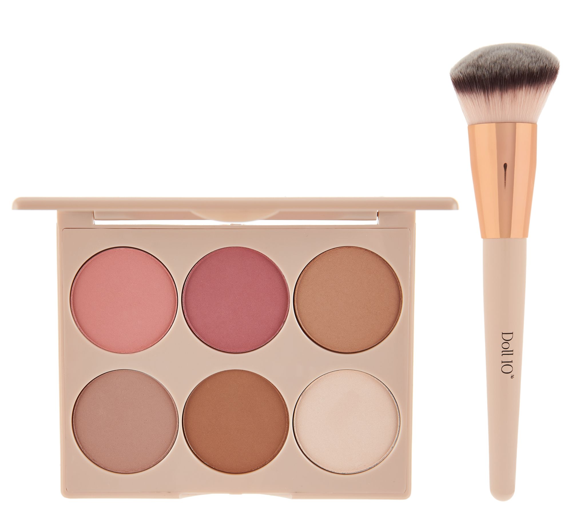 Doll 10 Cheek to Chic Blush & Contour Palette w/ Sculpting Brush - Page ...