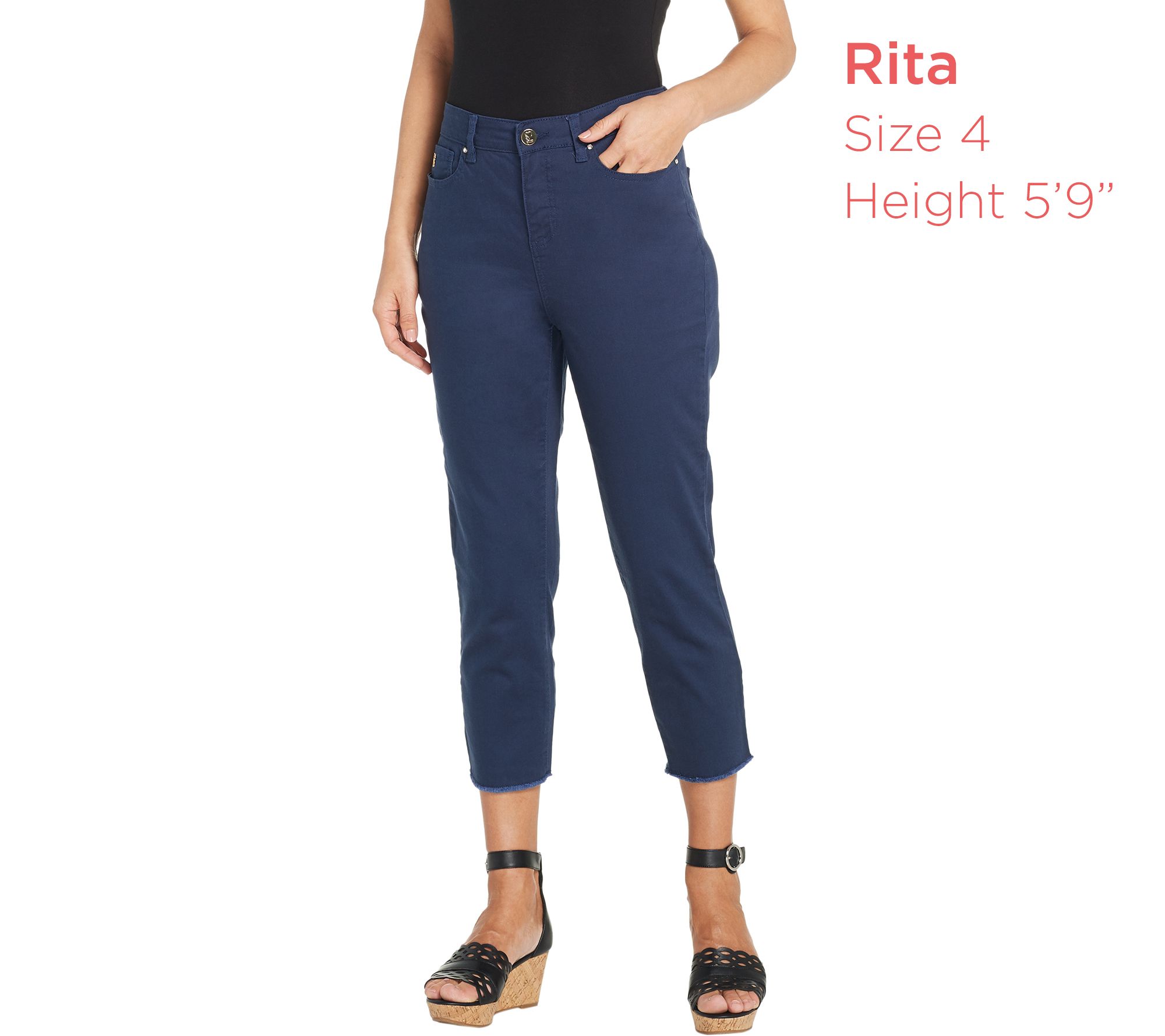 qvc kim gravel capri pants