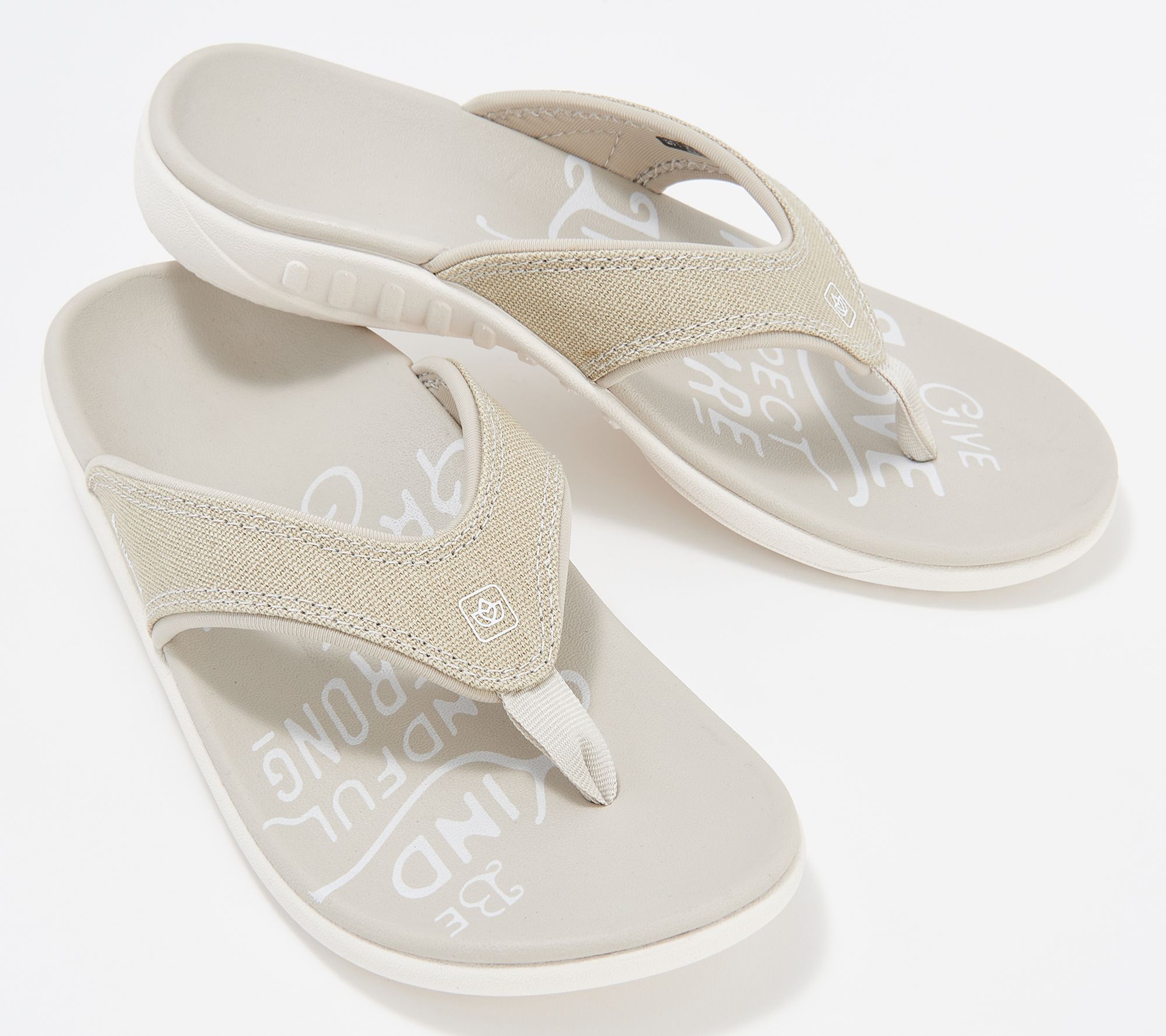 spenco flip flops qvc