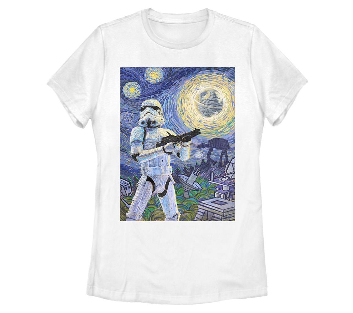 Fifth Sun Women's Star Wars Stormy Night White ee