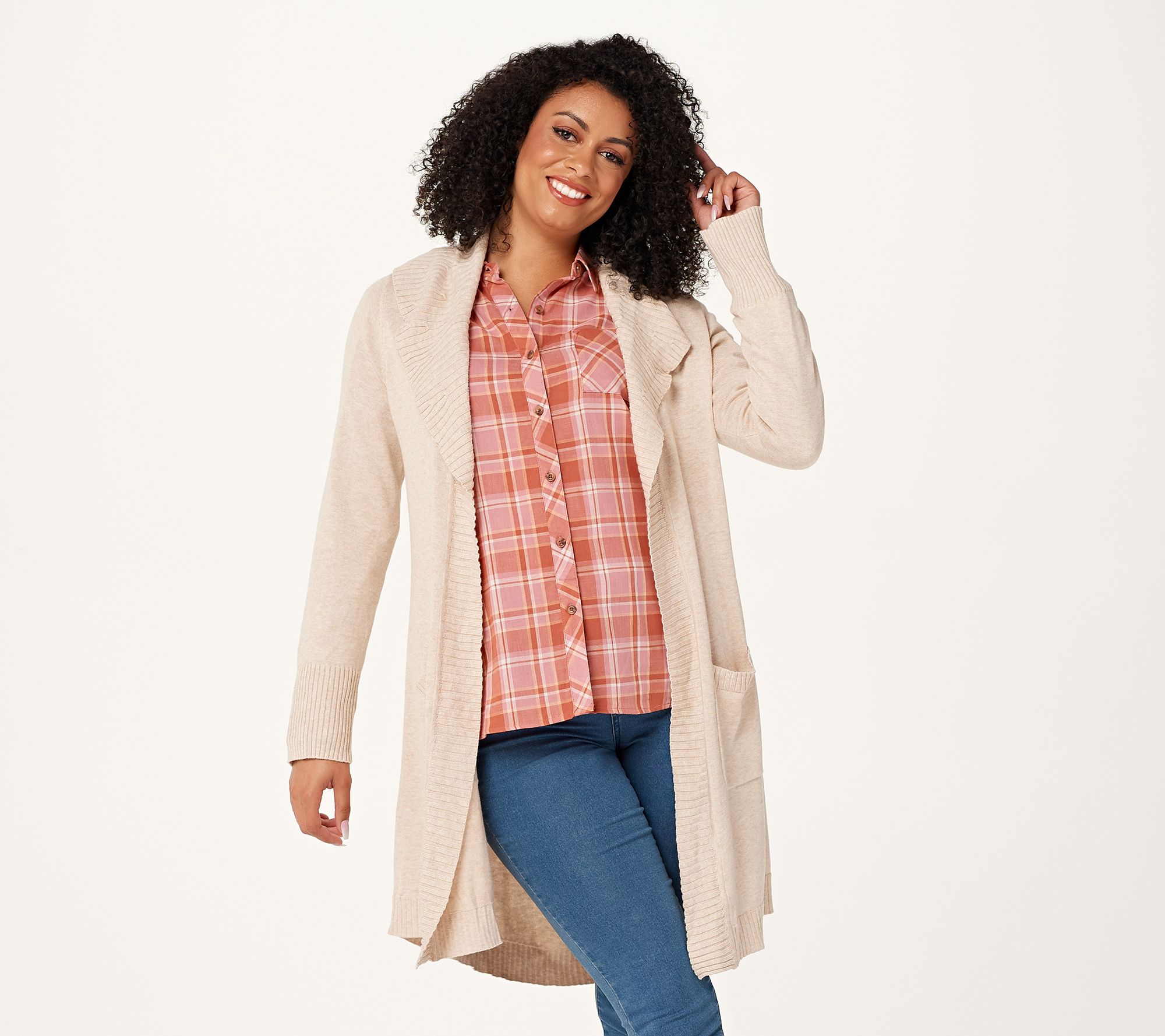 long cardigan with pockets