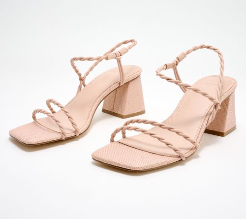 Sandalias de Cuero Trenzadas con Tacón Marc Fisher LTD