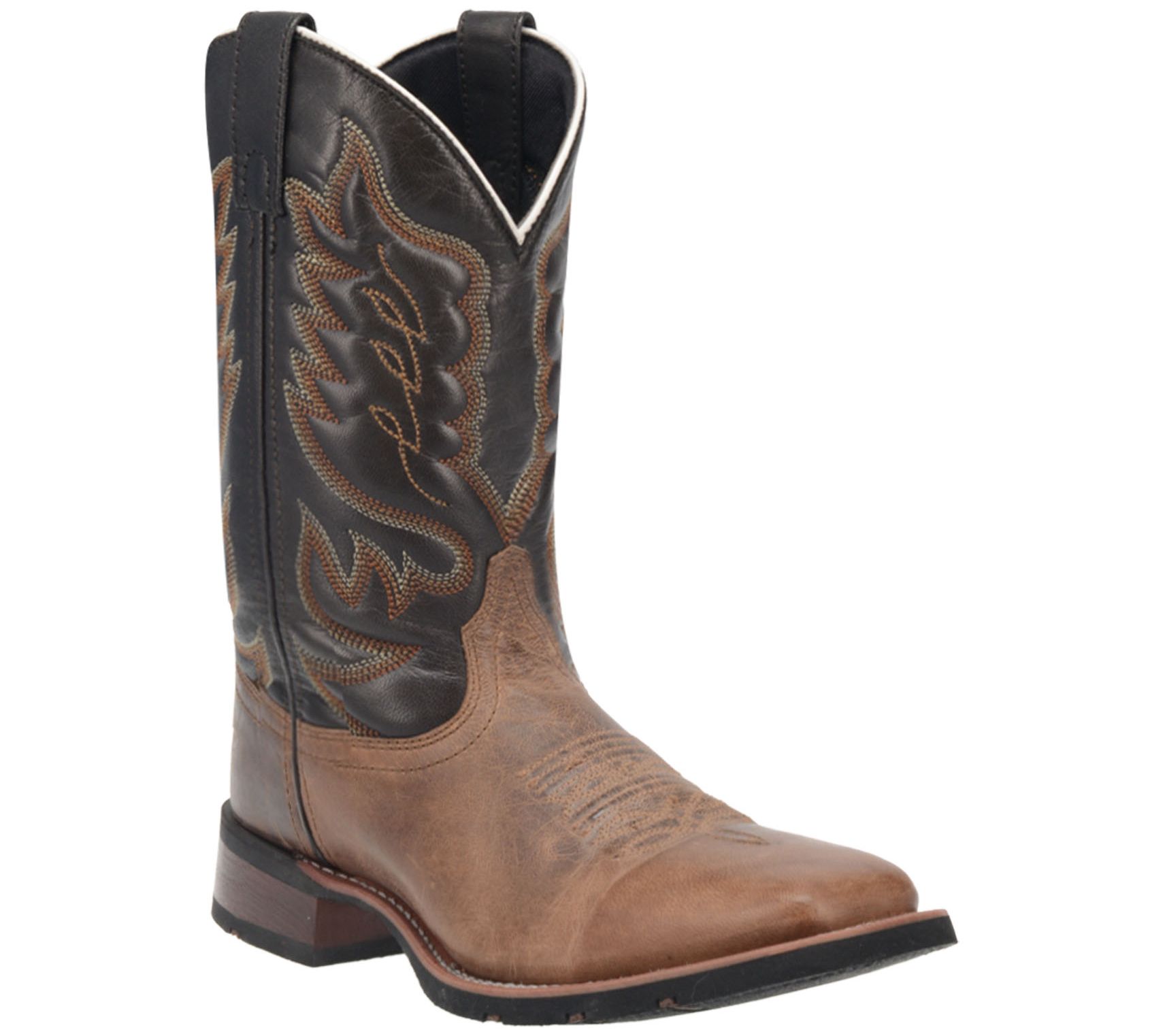 Laredo Mid-Calf Leather Square Toe Boots - Montana