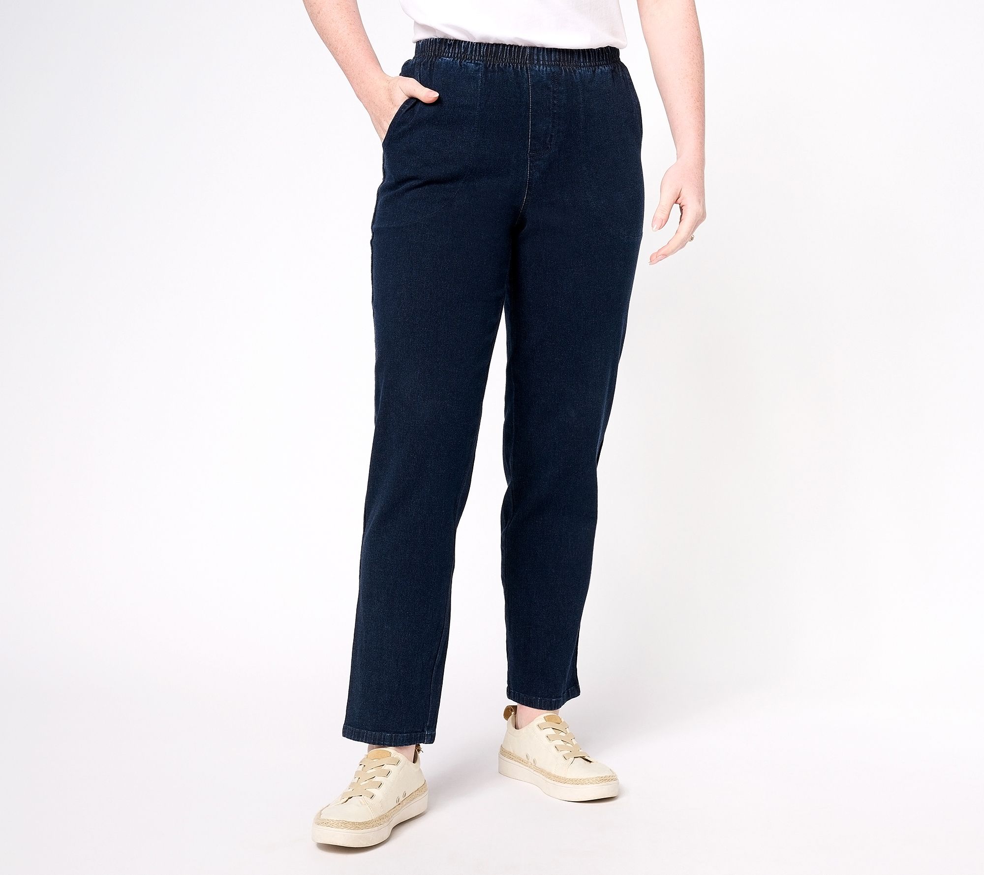 As Is Denim & Co. How Timeless RegularPull-On Jeans