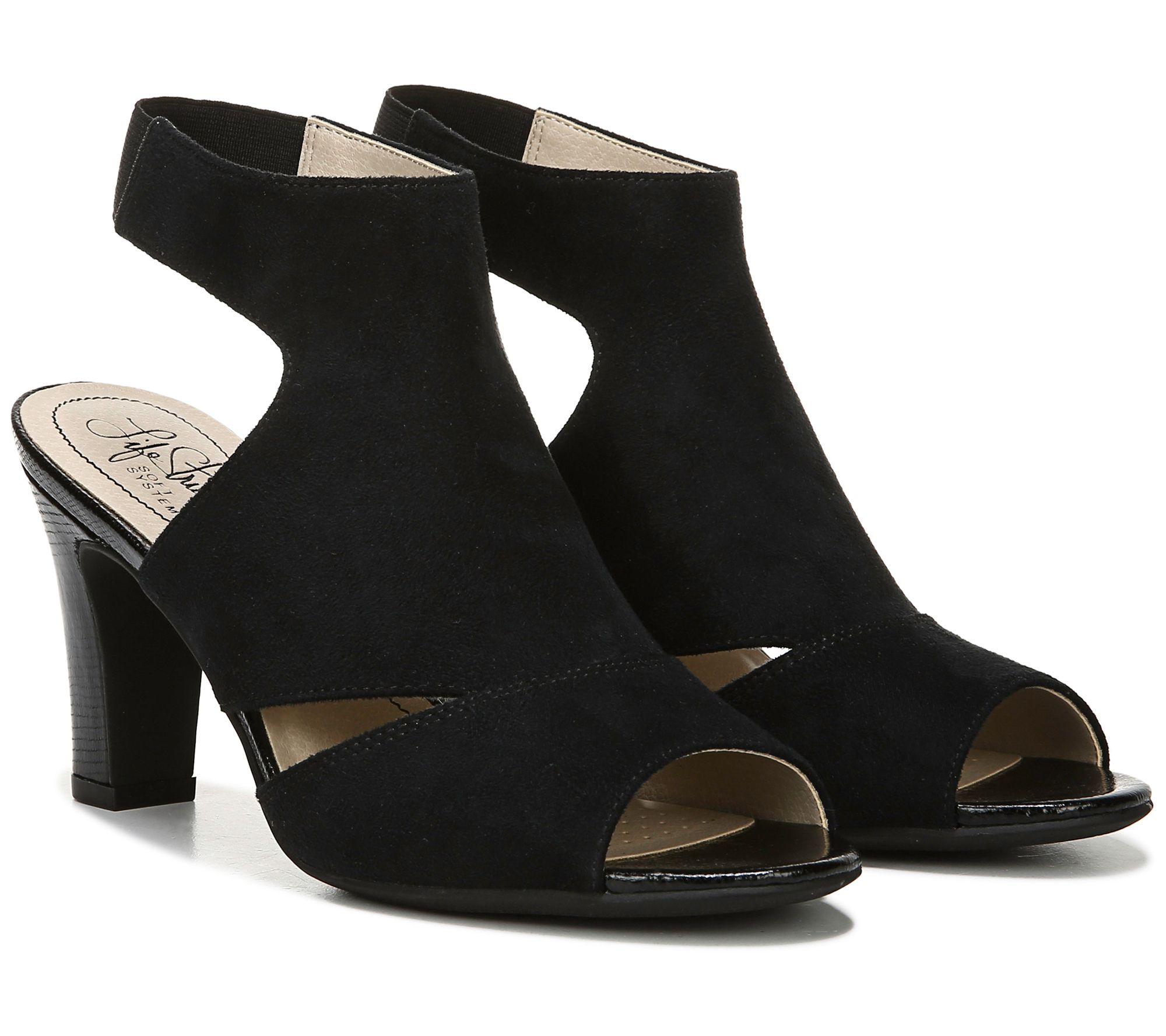 lifestride booties block heel