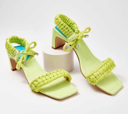 Sandalias de Cuero Trenzadas Schutz - Tacón Medio