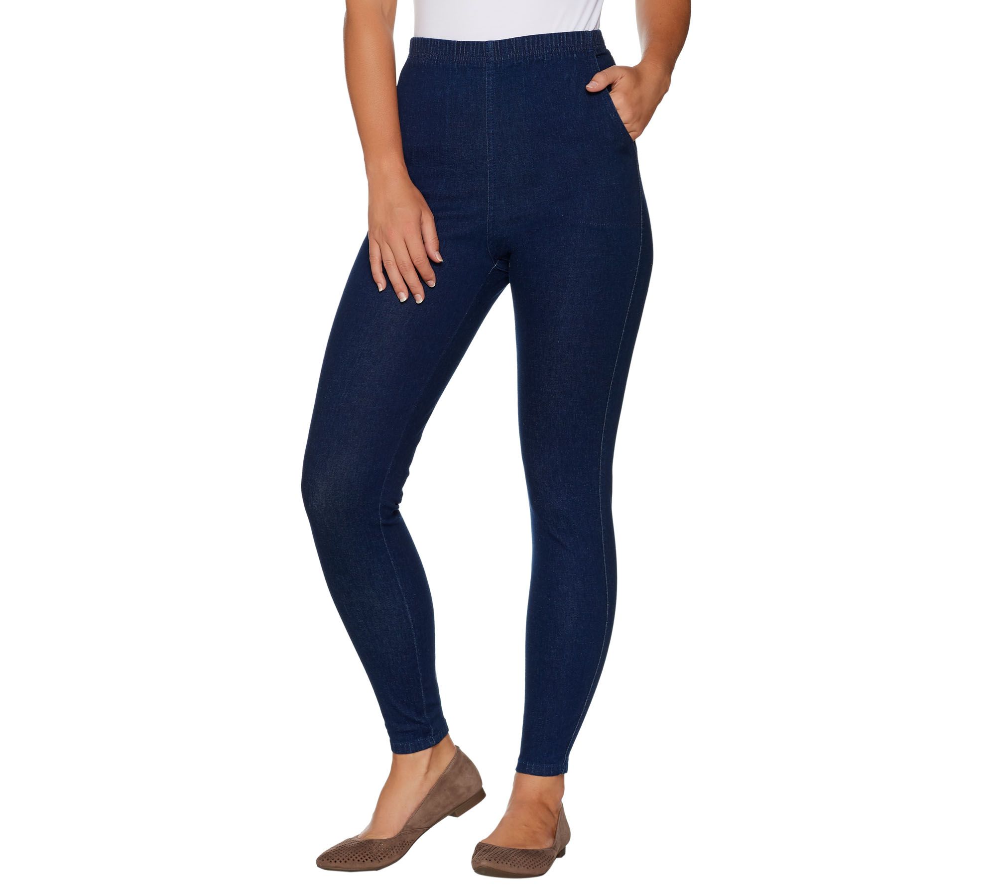 qvc denim and company leggings