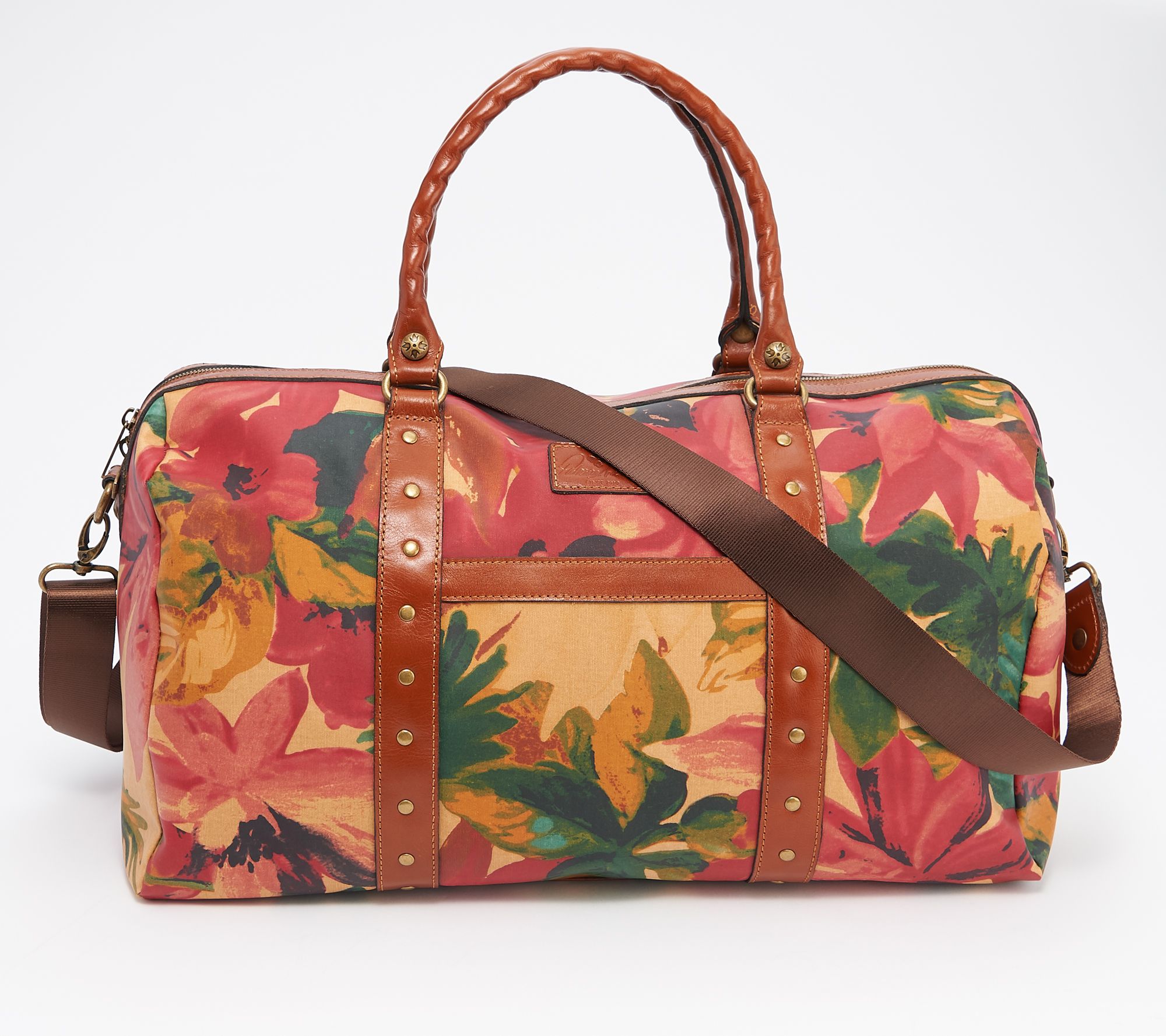 patricia nash leather duffle