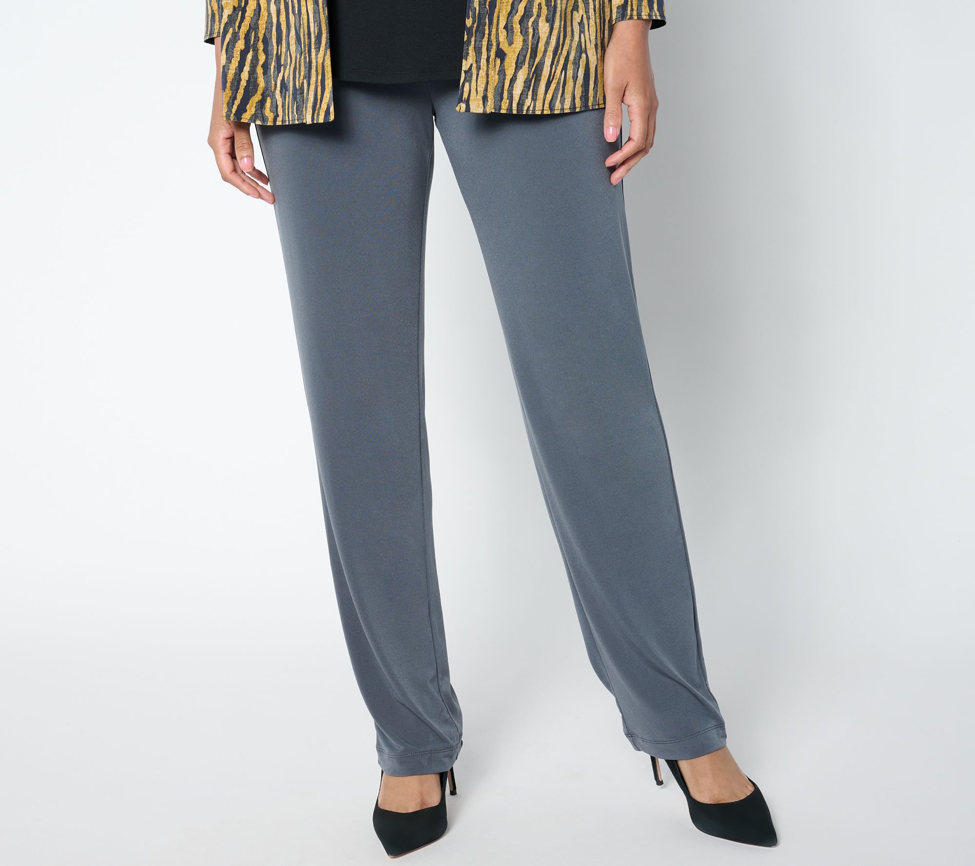 Susan Graver Essentials Tall Liquid Knit Straight Leg