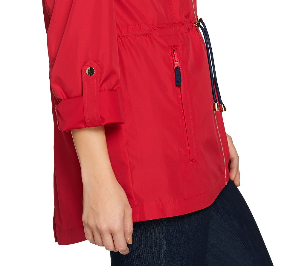 susan graver packable raincoat