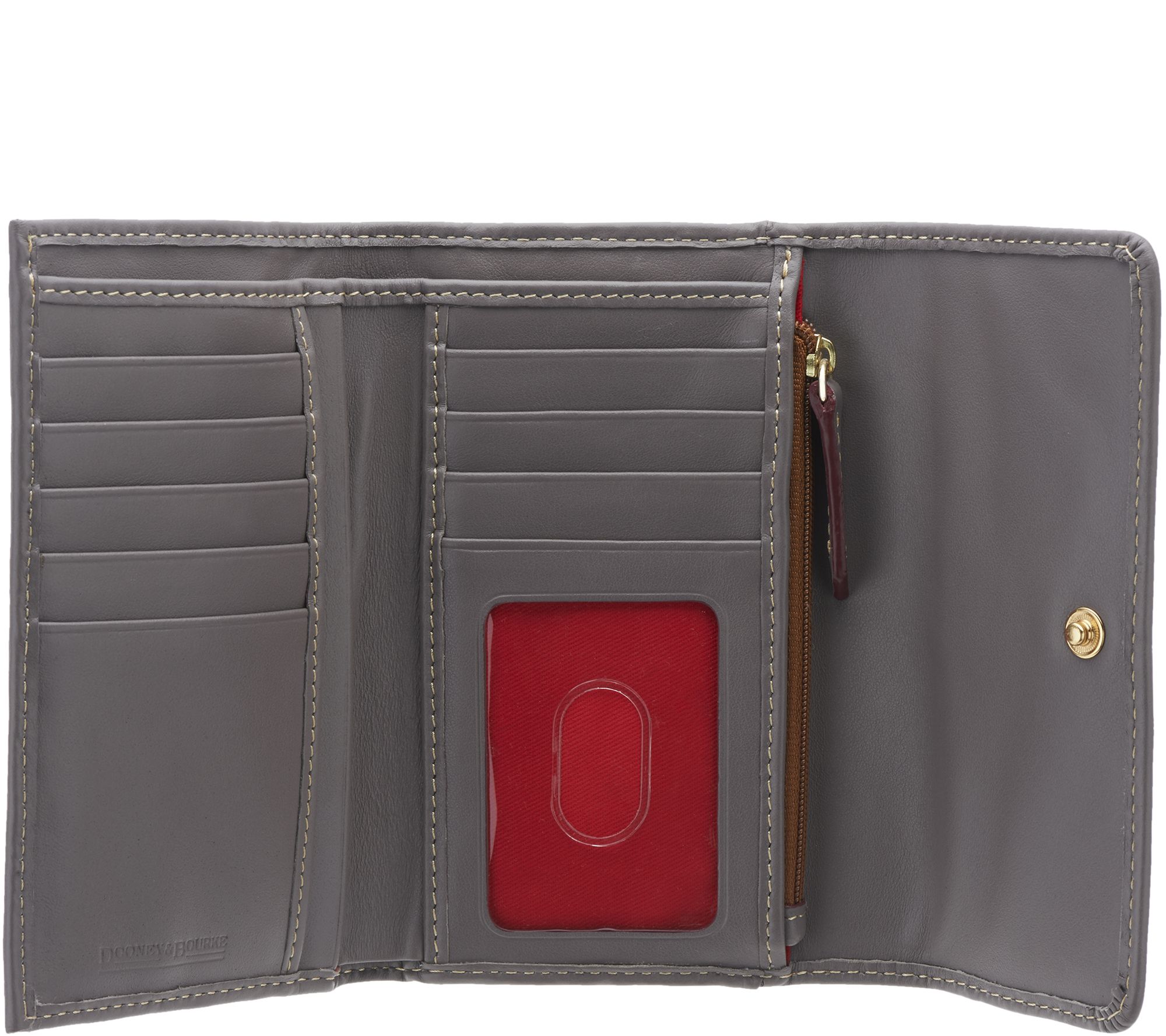 Dooney & Bourke Smooth Leather Flap Wallet - Page 1 — QVC.com