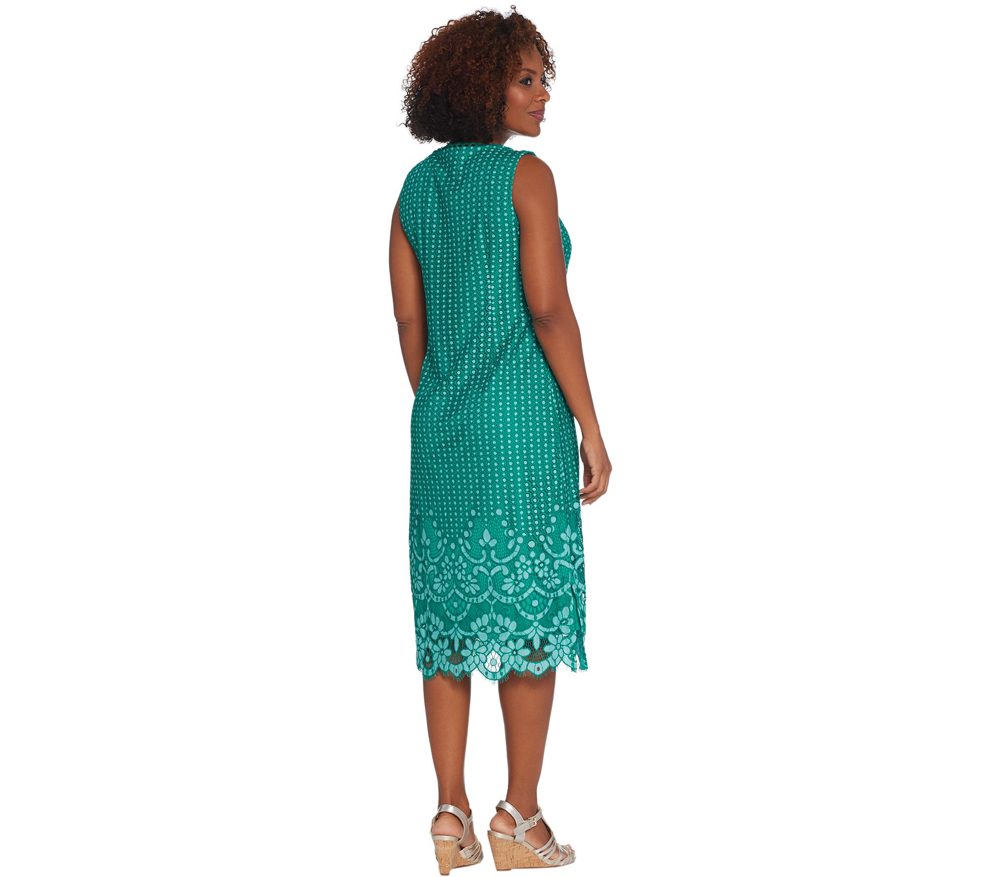 qvc isaac mizrahi lace dress