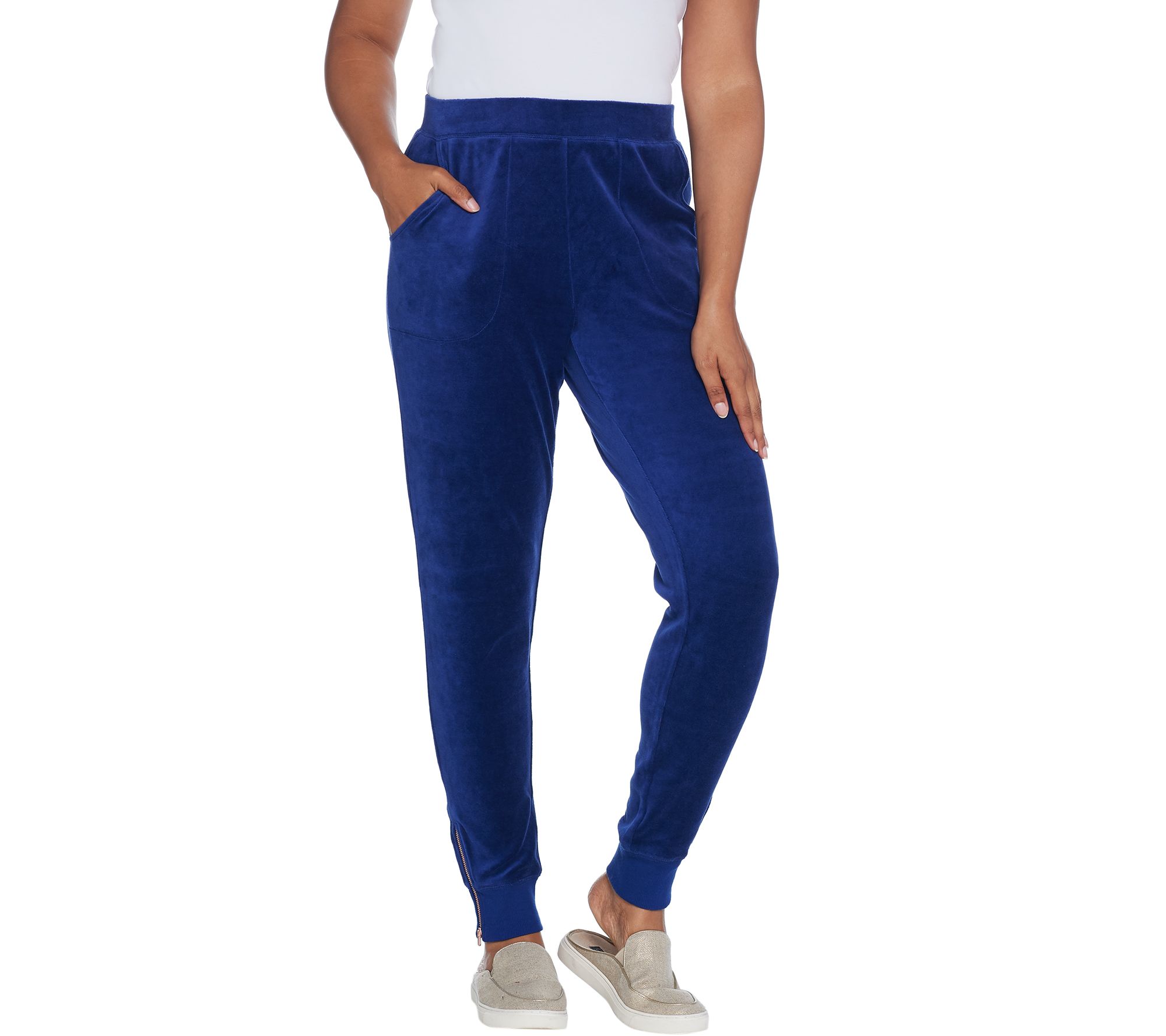 joggers with zippers womens