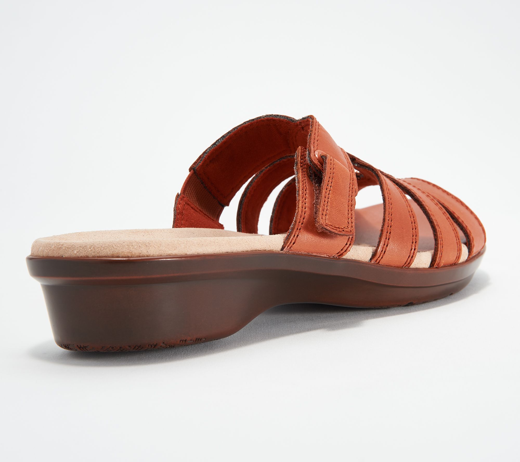 Clarks Collection Leather Slide Sandals Loomis Gale