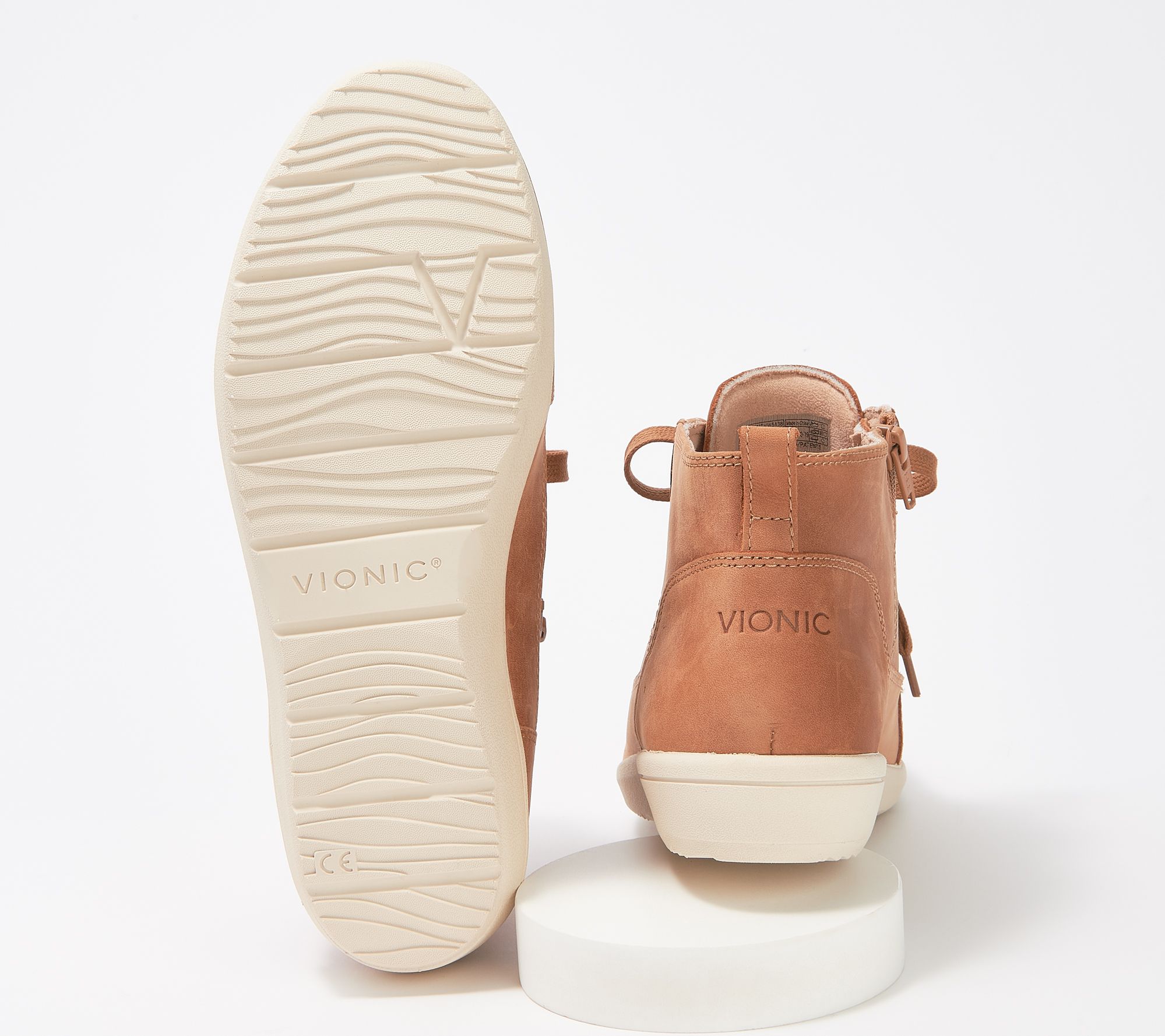 vionic shawna water resistant suede high top sneaker booties