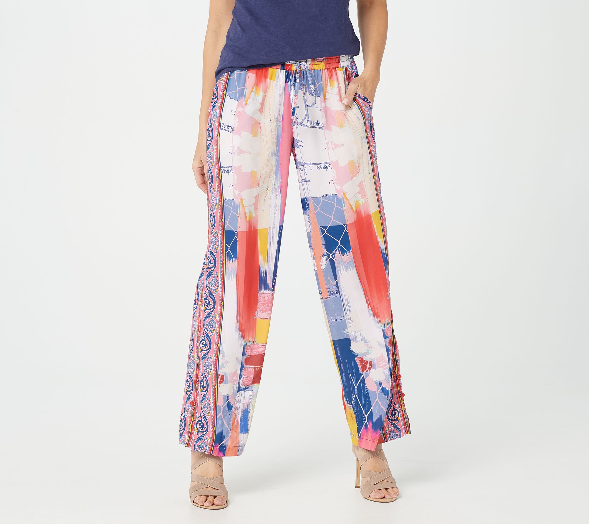 qvc iman palazzo pants