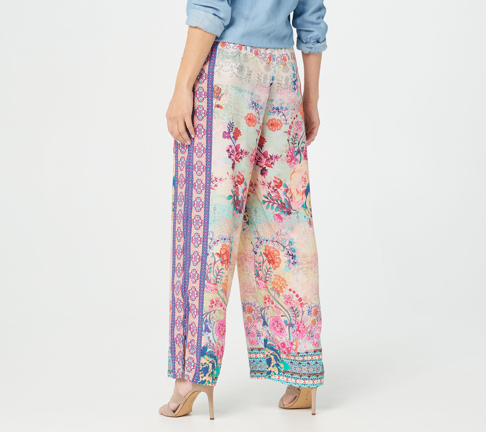 petite linen palazzo pants