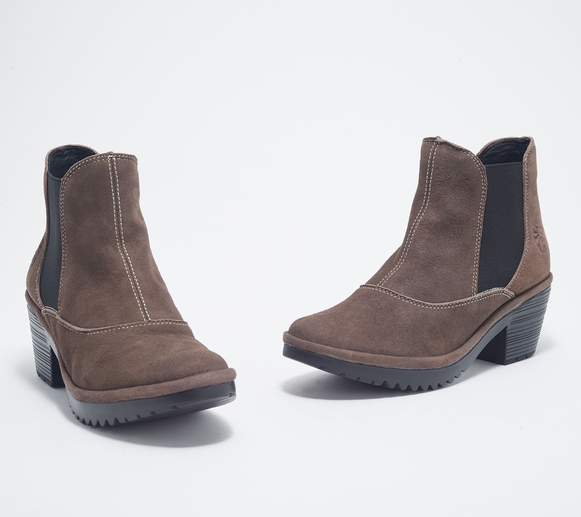 fly london suede ruched ankle boots