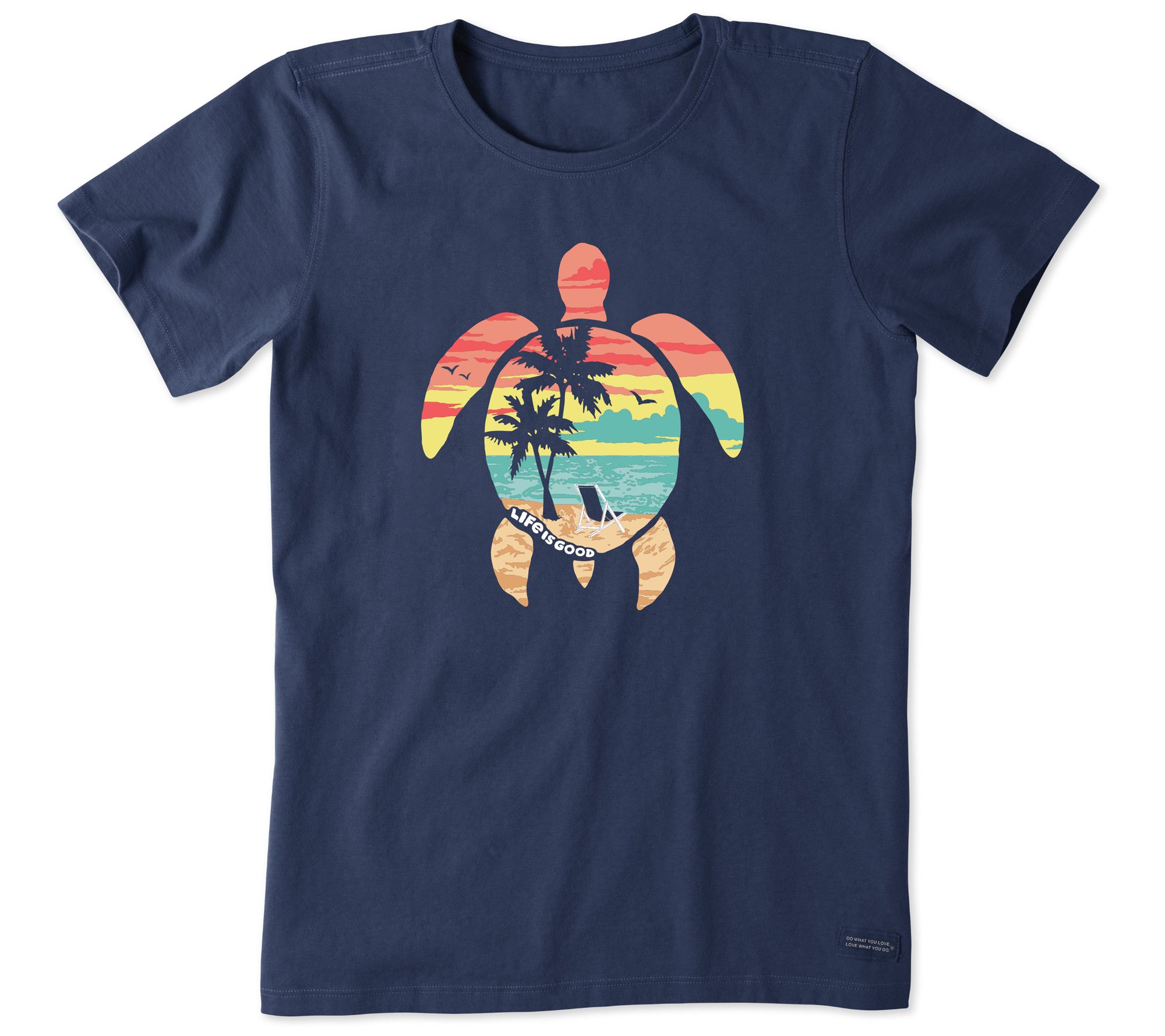 Life is Good Women's Scenic Turtle Crusher-Lite Tee