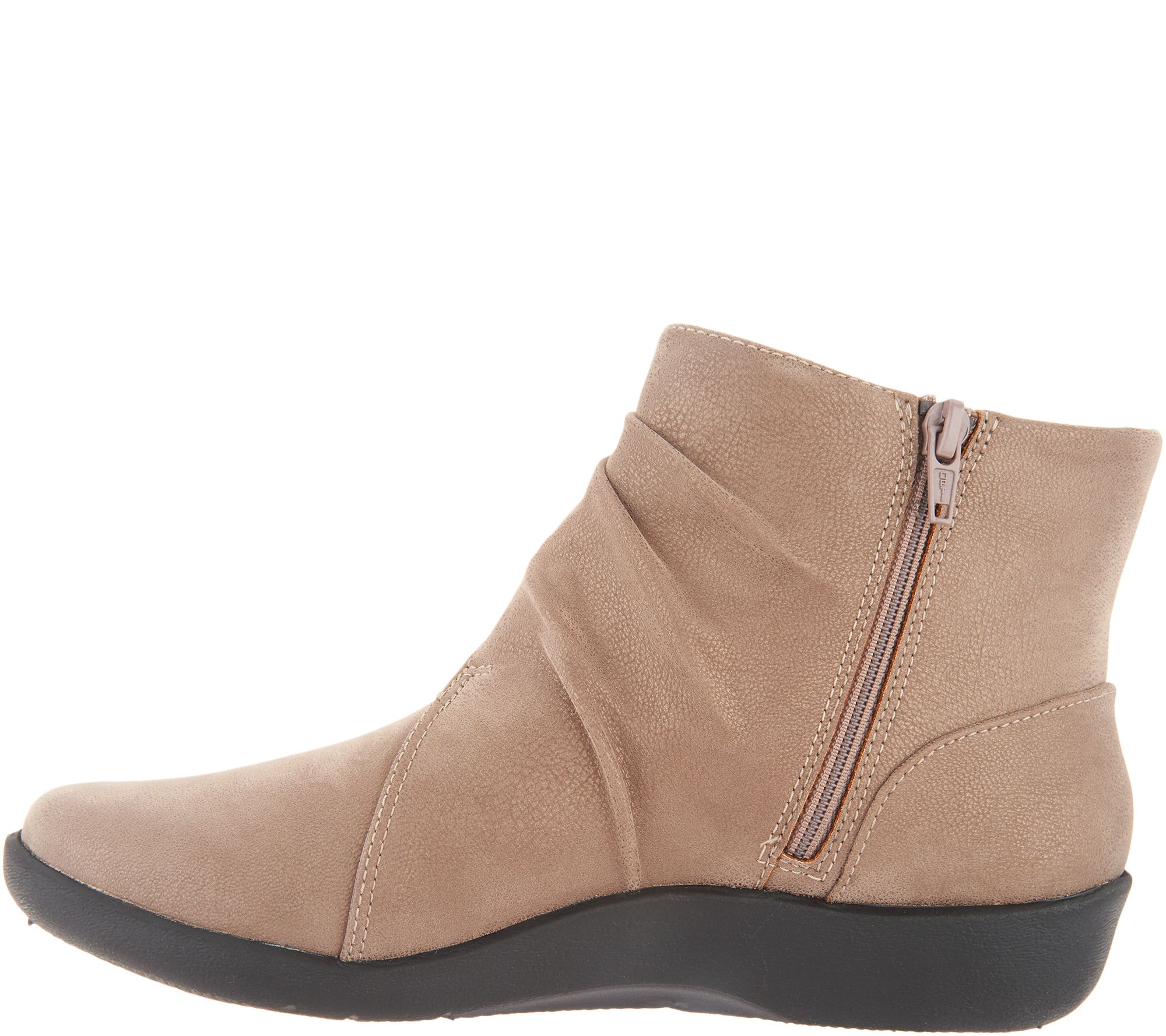 CLOUDSTEPPERS By Clarks Ruched Ankle Boots Sillian Tana Page 1   A342849.003