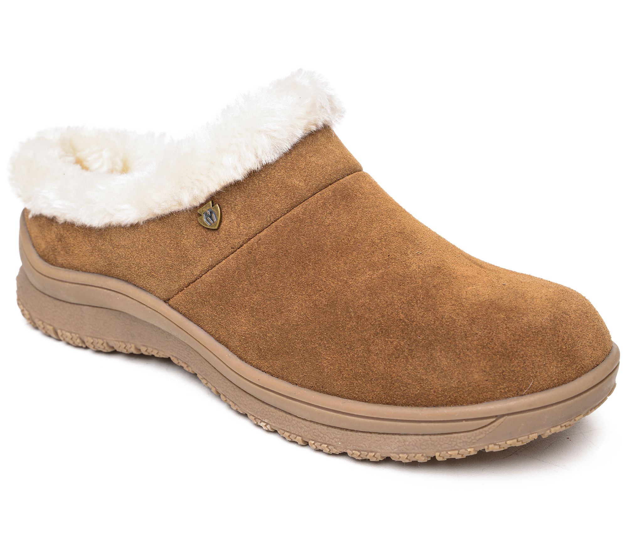 Minnetonka Women's Suede Clog Slippers - Emerson