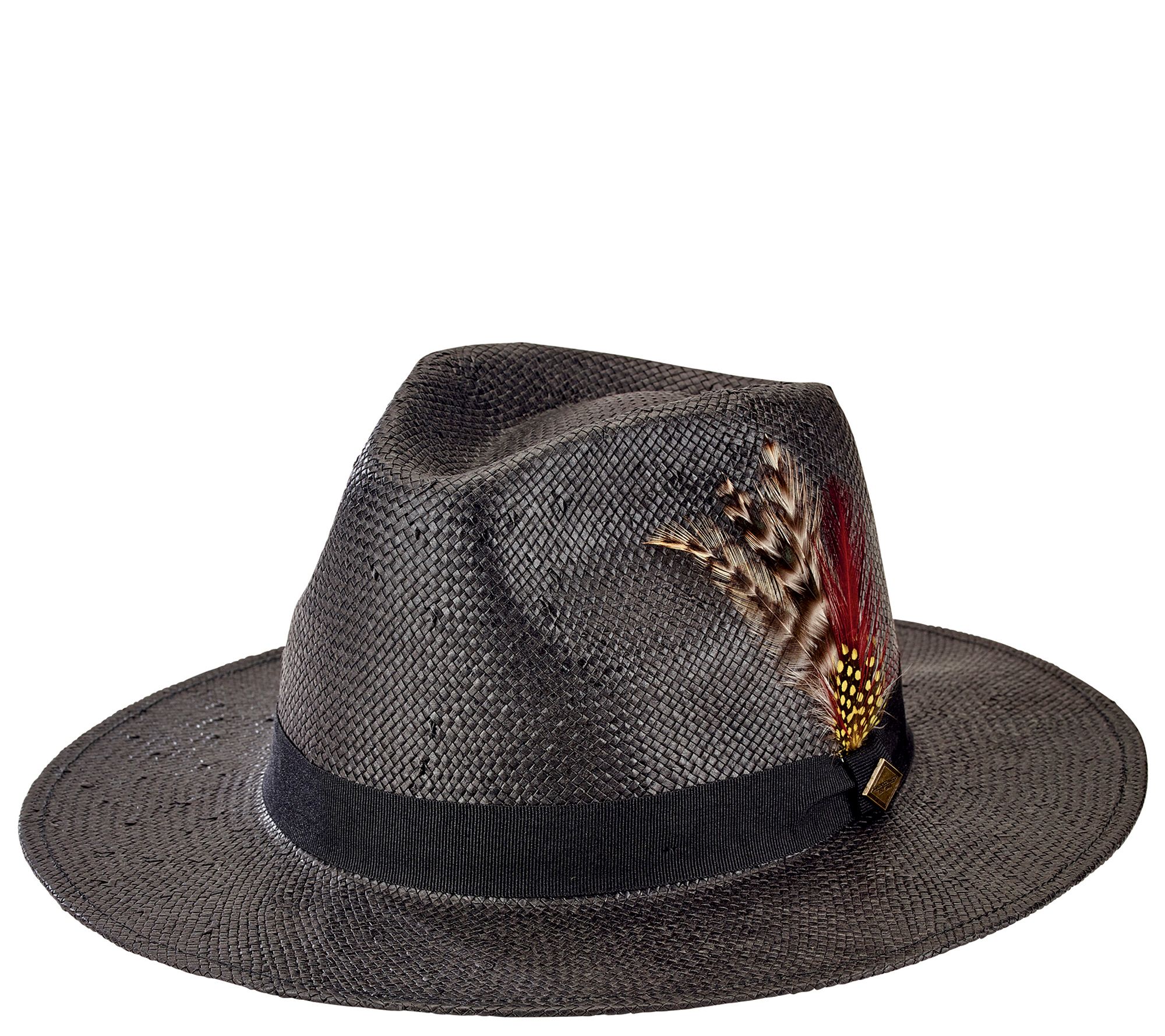 mens fedora hat with feather