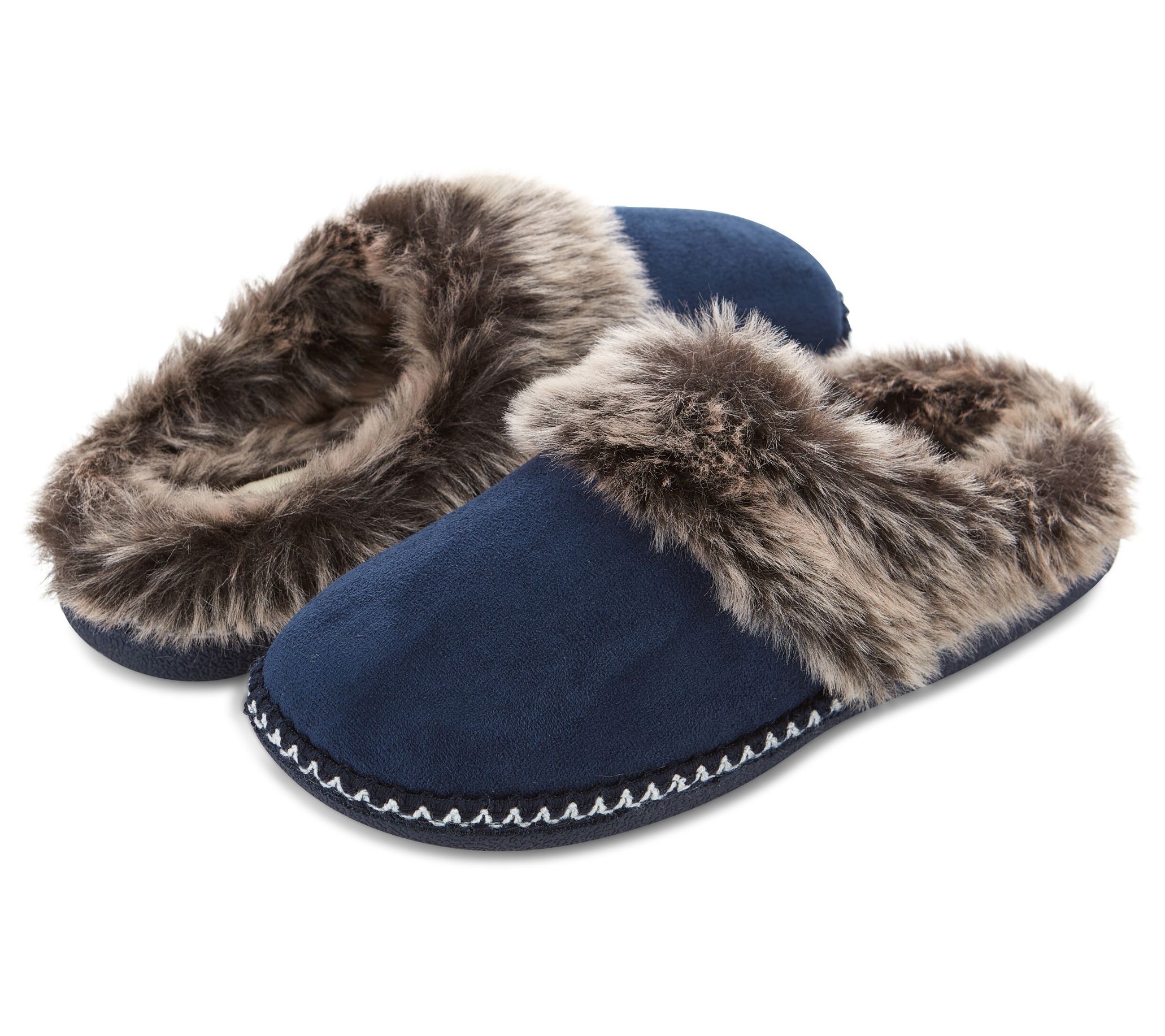 Floopi Women's Faux Suede with Aztec Trim Clog lippers