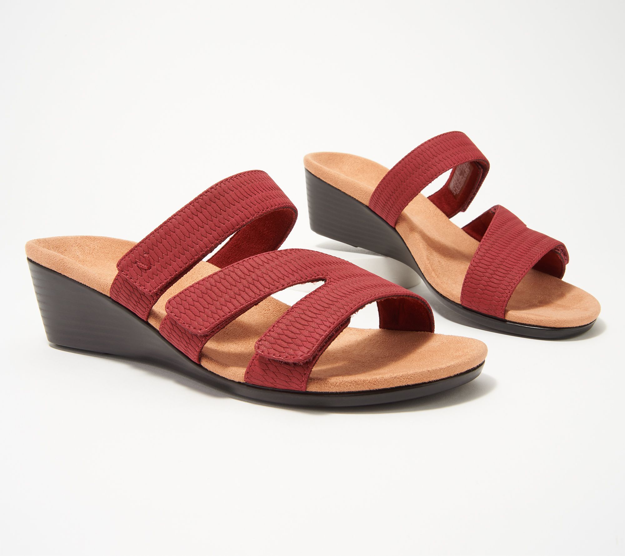 deanna leather and jute wedge