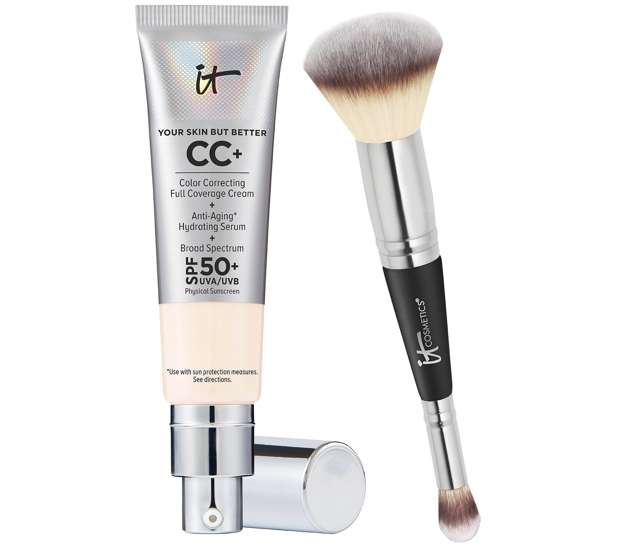 IT Cosmetics CC+ Cream SPF50 Foundation with Brush