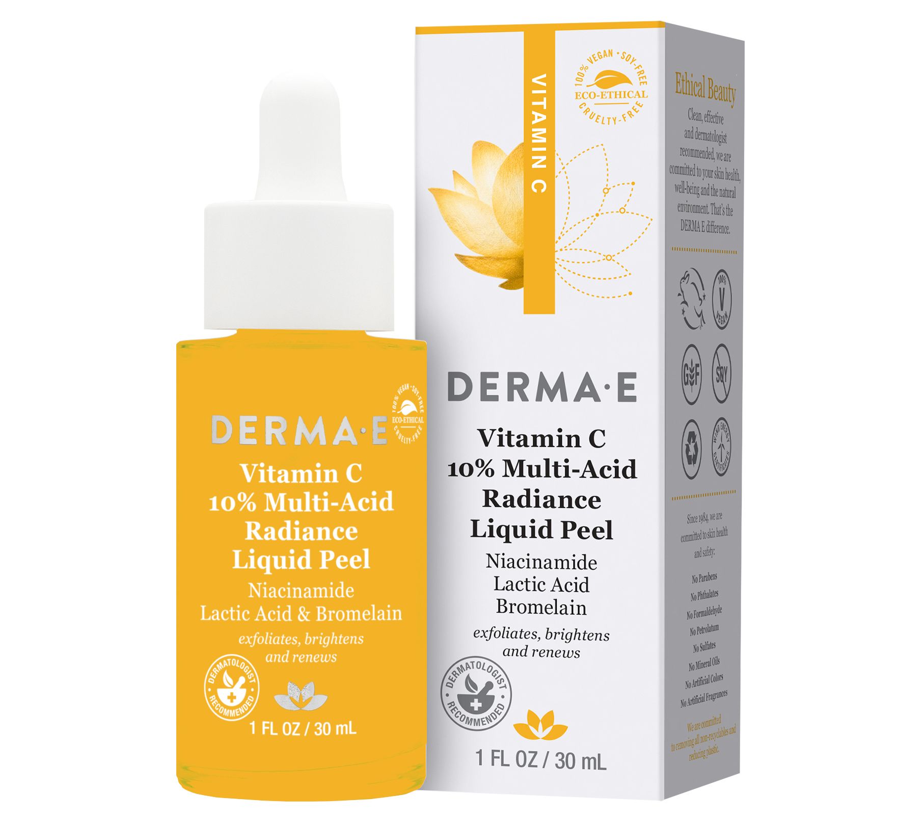 DERMA E Vitamin C Radiance Liquid Peel 1 fl oz