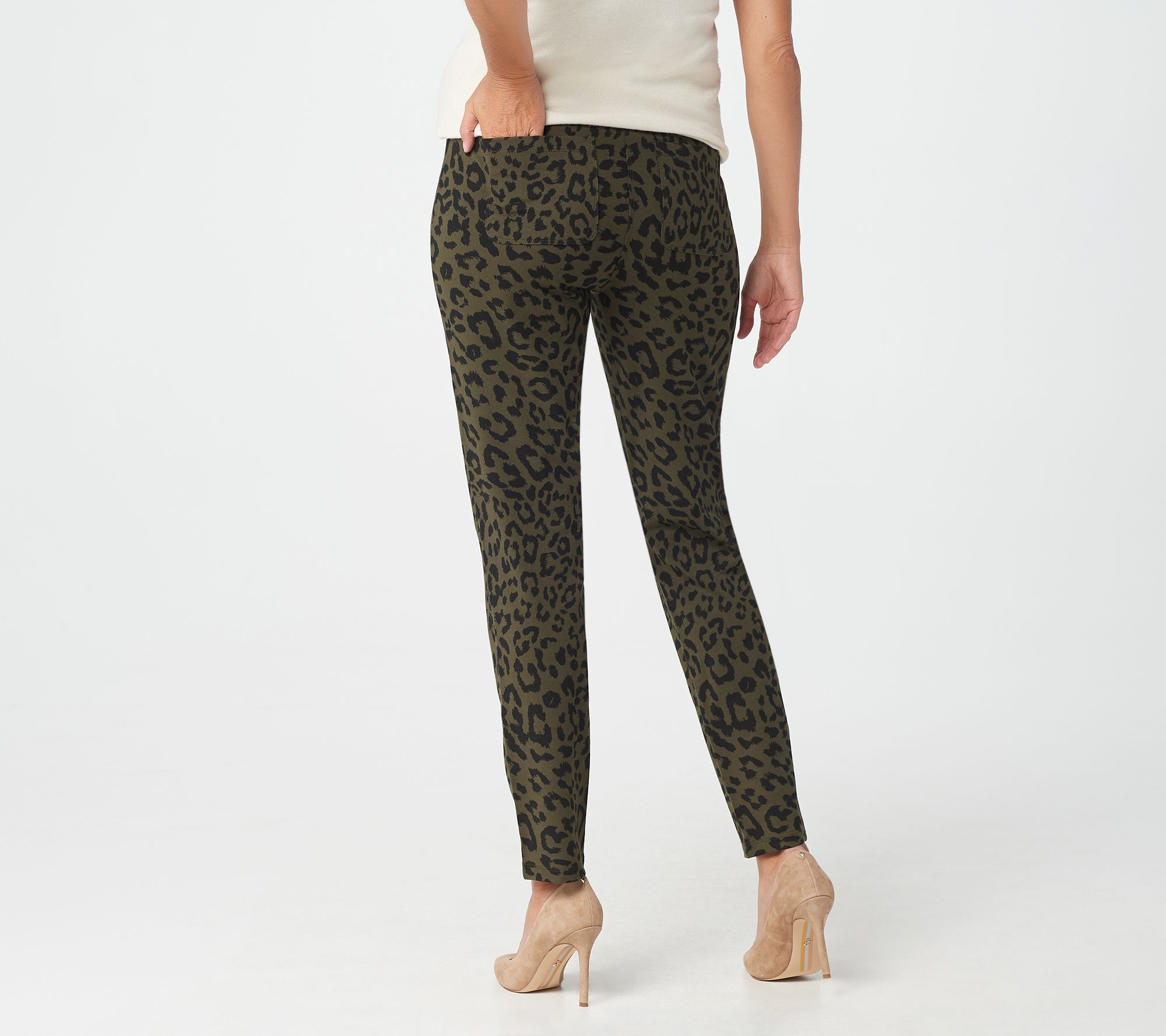 qvc susan graver liquid knit crop pants