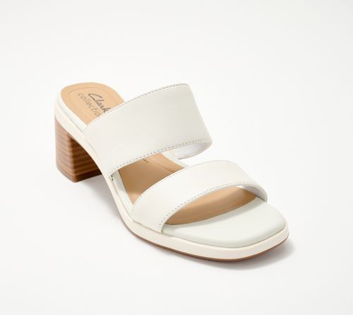 Sandalias de Cuero con Tacón Clarks Collection