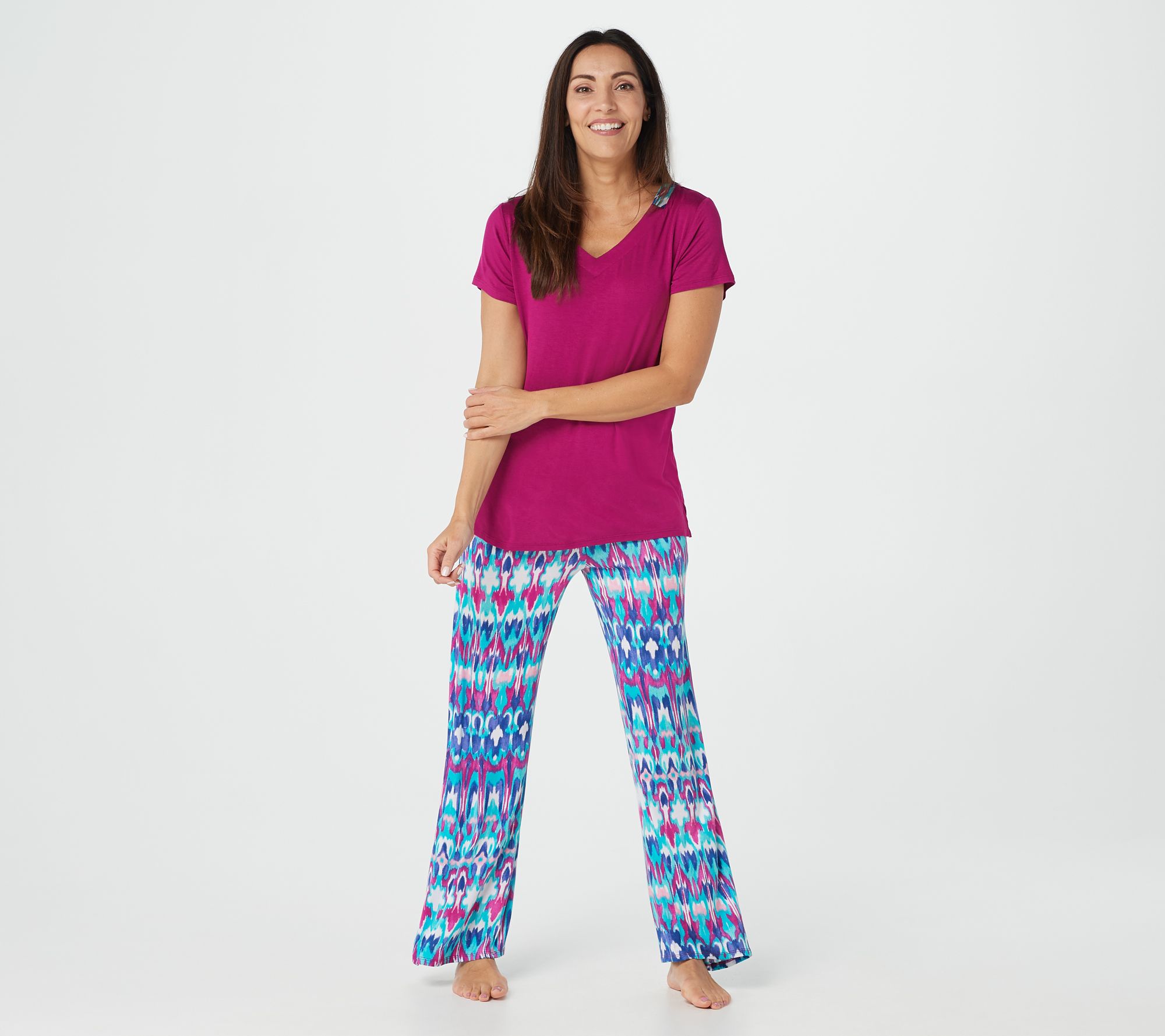 Carole Hochman Coastal Ikat 2Piece Pajama Set