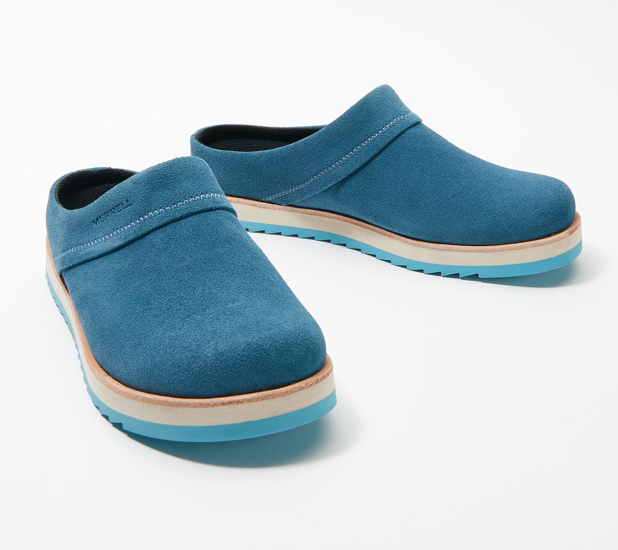 merrell suede clogs