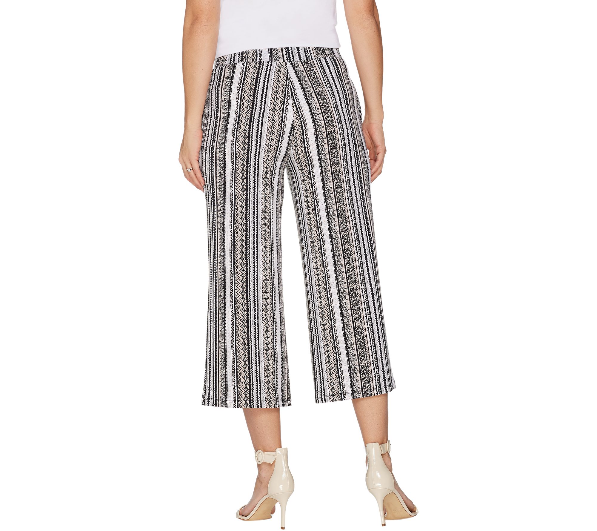 susan graver liquid knit crop pants