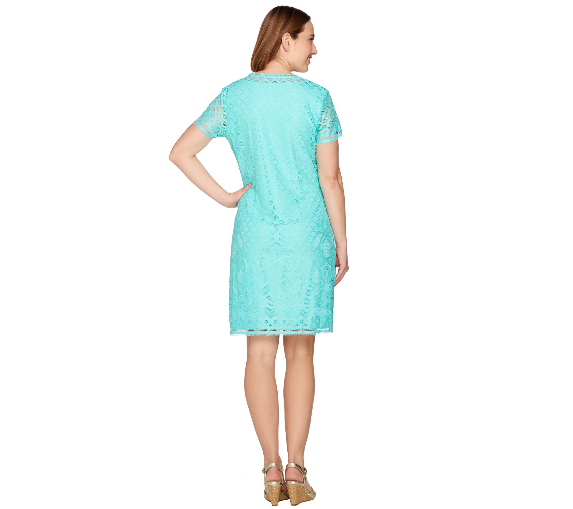 qvc isaac mizrahi lace dress