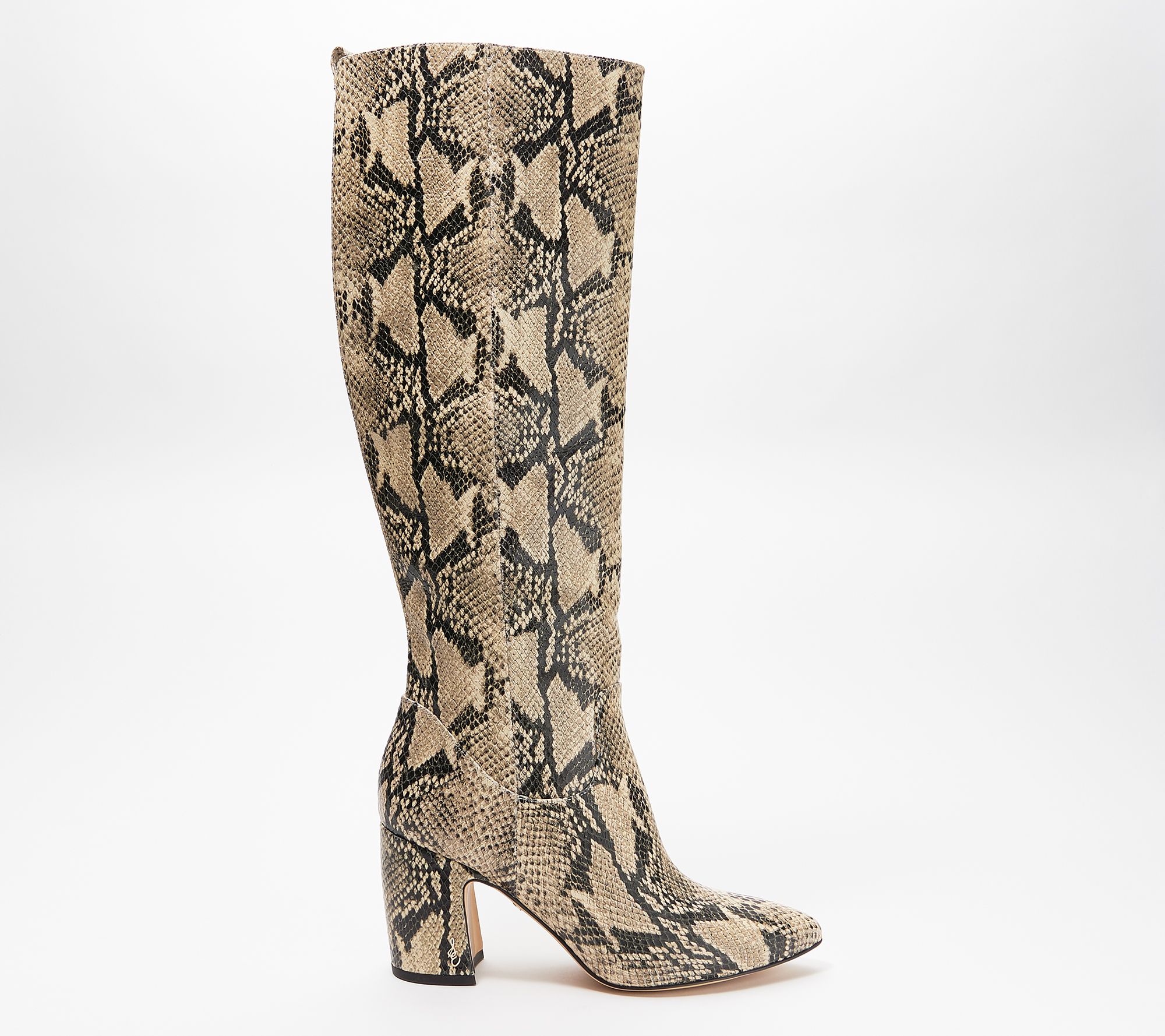 biker boots snake print