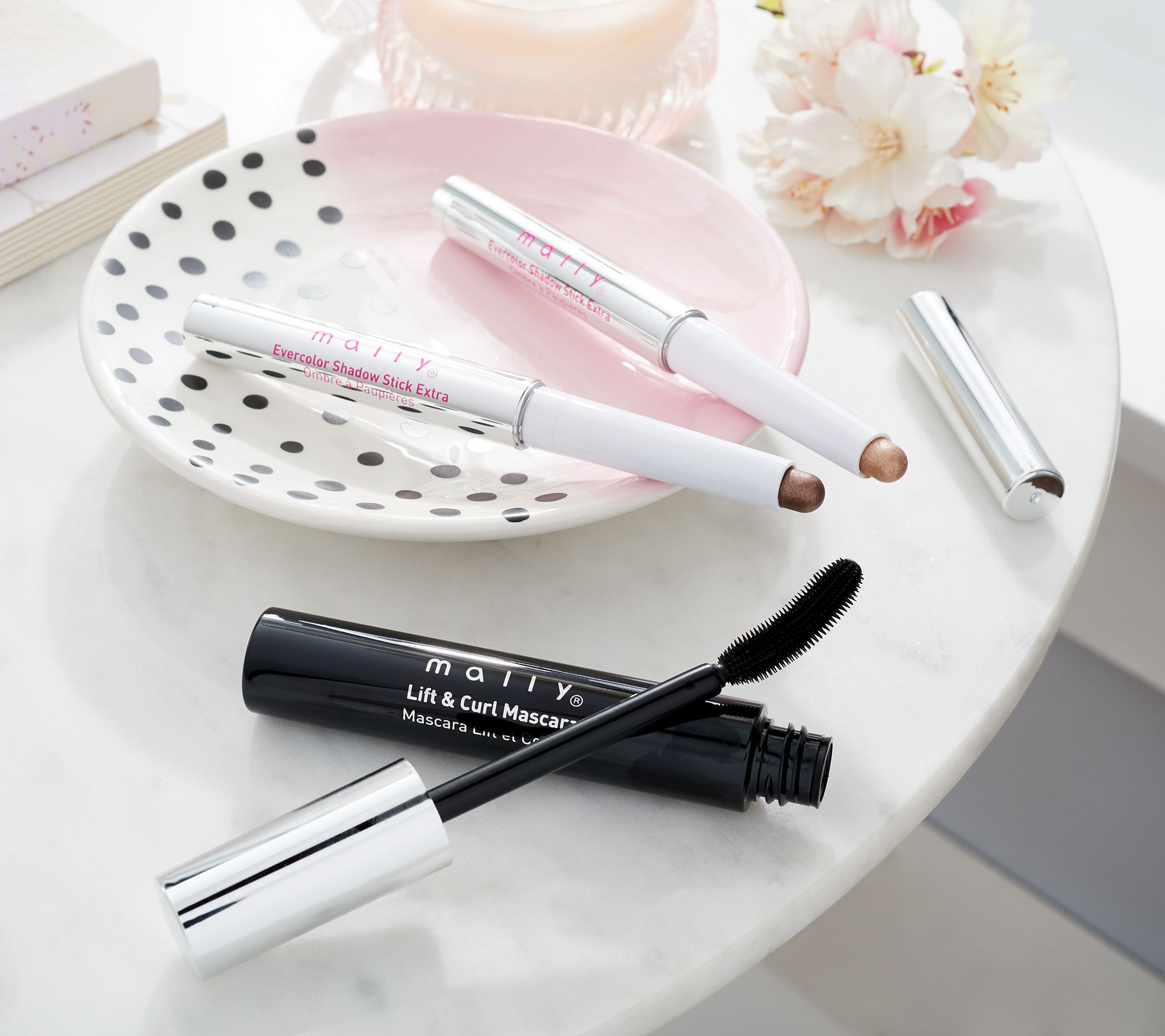 Mally Secret 3Piece Eye Opening Shadow Stick & Mascara Set