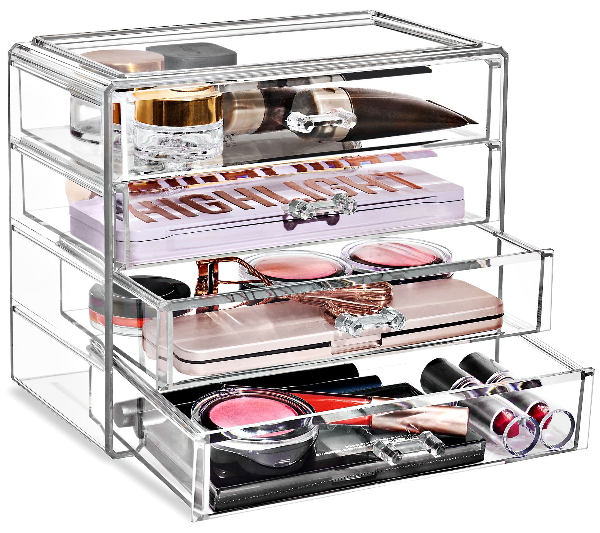 Sorbus Makeup & Jewelry Storage Case Display- 4 Drawers