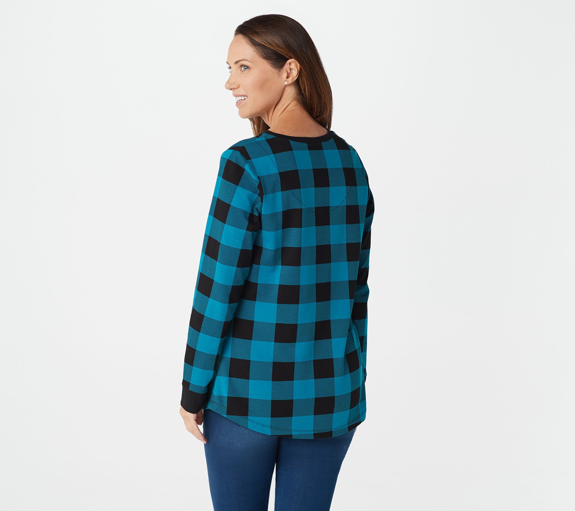 womens buffalo plaid tunic