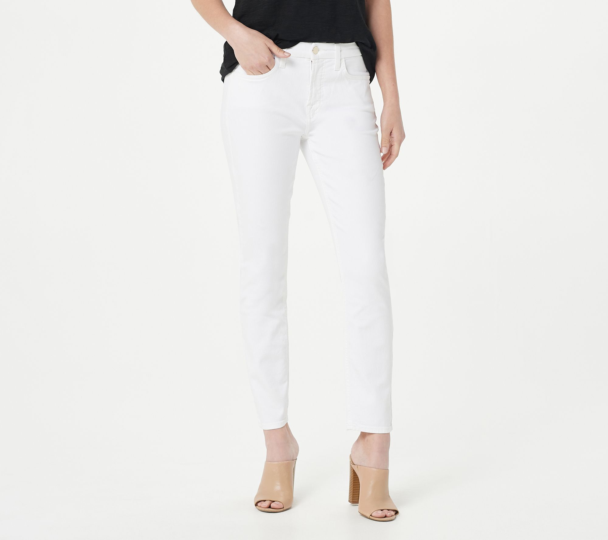 7 for all mankind white skinny jeans