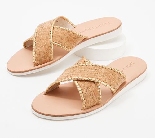 Sandalias de Cuero Cruzadas Jack Rogers -