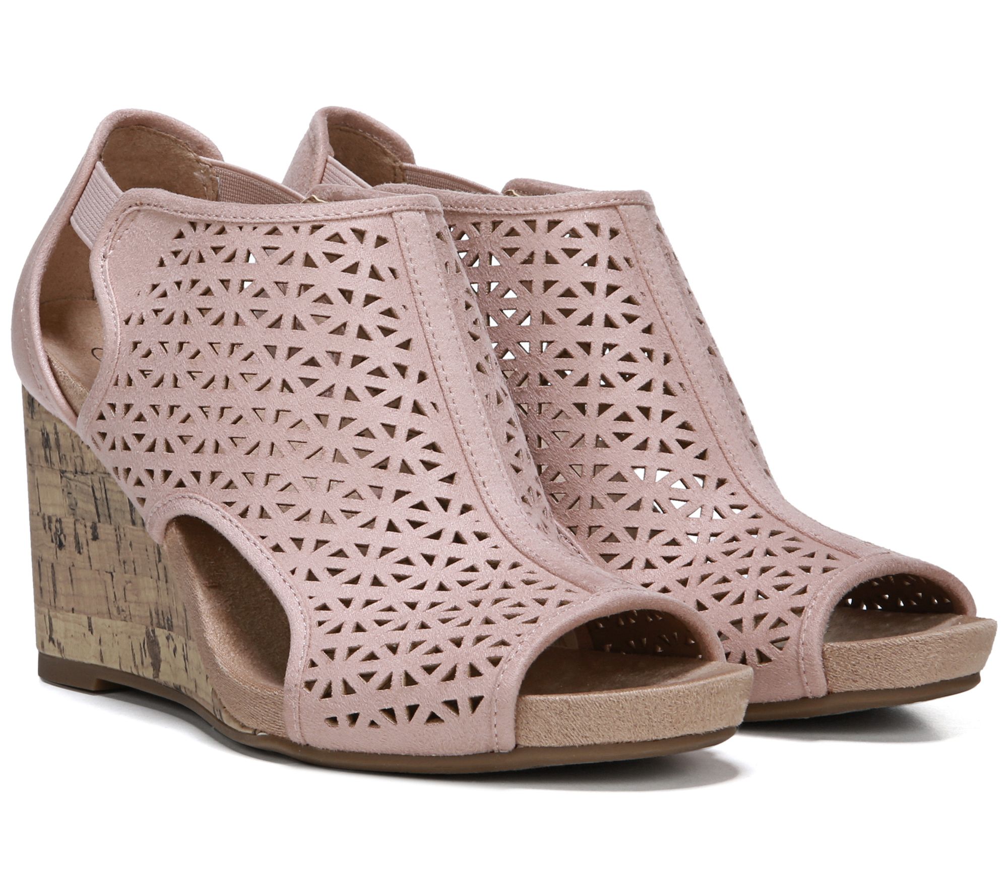 lifestride peep toe wedge